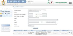 L'albo pretorio oggi, alle 13,45