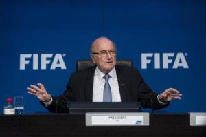 Il presidente dimissionario della Fifa, Blatter