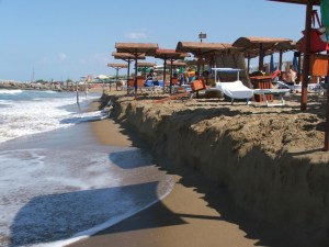 L'erosione della spiaggia a Sabaudia 